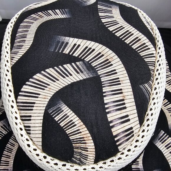 Cabana Breathable Wide Brim Sun Hat | American Hat Makers | B&W NWT | ML - L